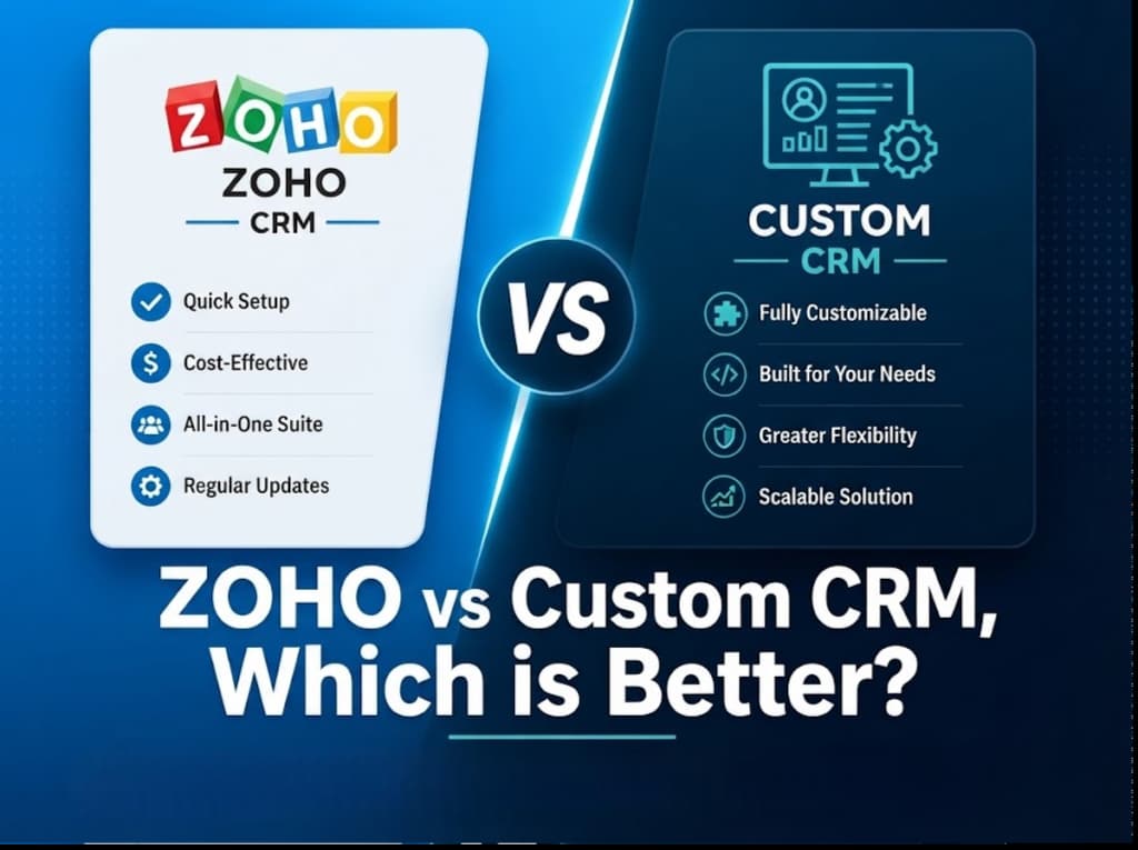 Zoho CRM vs Custom CRM UAE: Why Big Software Can Be a Trap